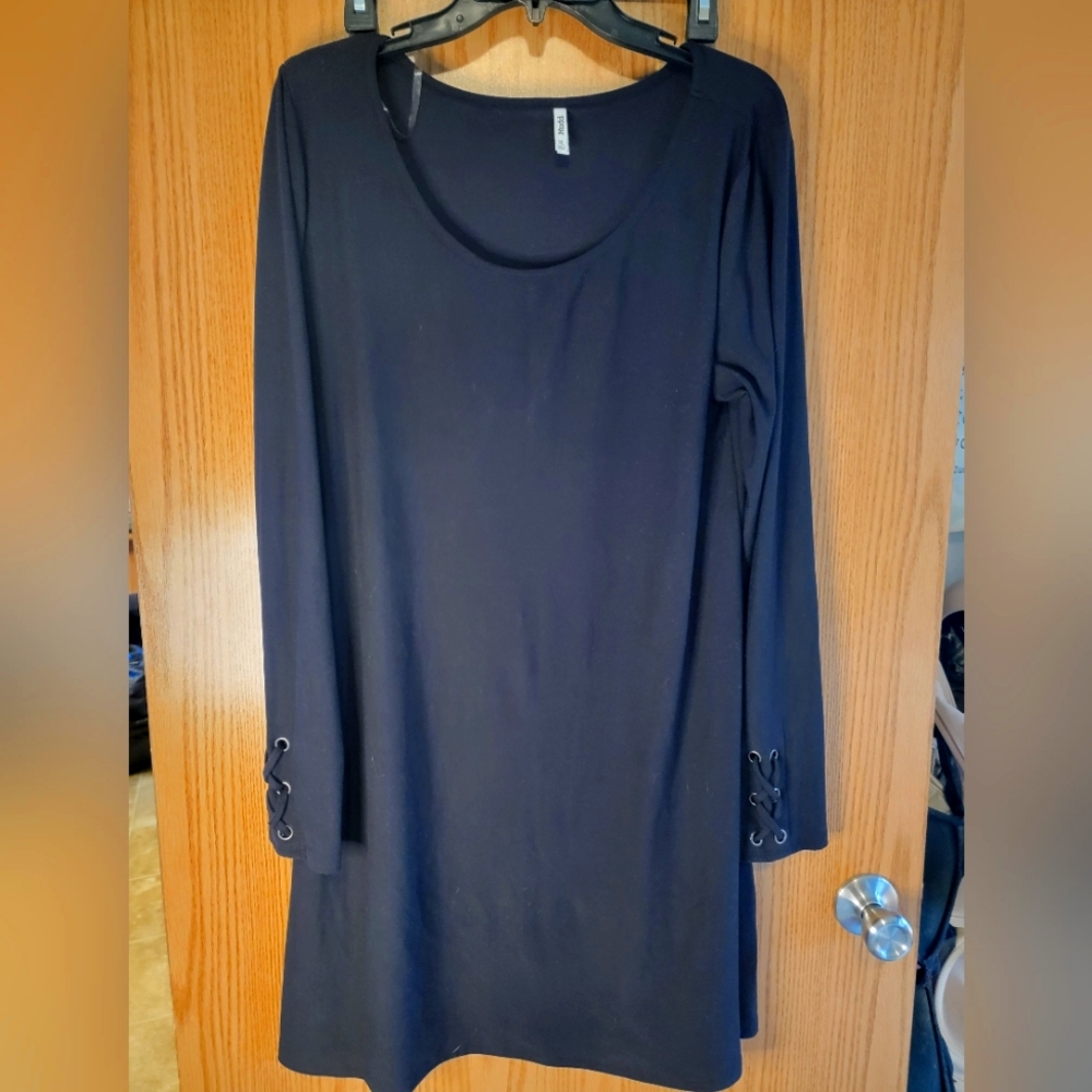 Black sweater dress